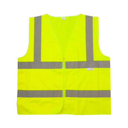 SAFE HANDLER Child Reflective Safety Vest, Large, Yellow(10-Pack) BLSH-ES-L-SV1Y-10